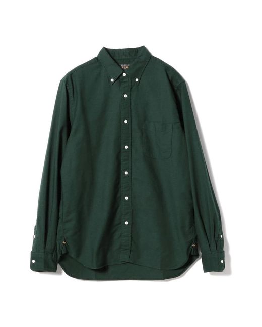 Beams Plus Green Casual Shirts for men