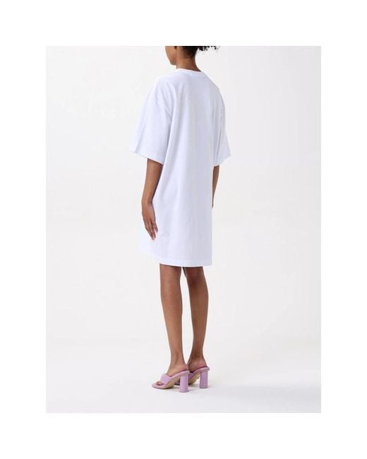 MSGM White Short Dresses