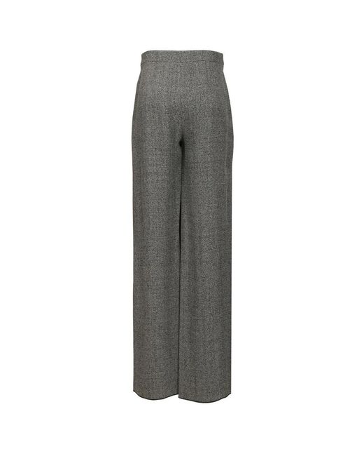 Emporio Armani Gray Wide Trousers