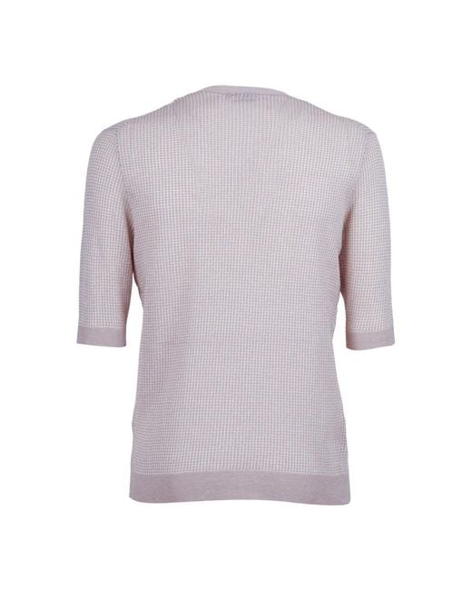 Ballantyne Pullover Manica Corta in het Purple