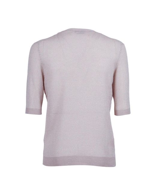 Ballantyne Purple Round-Neck Knitwear