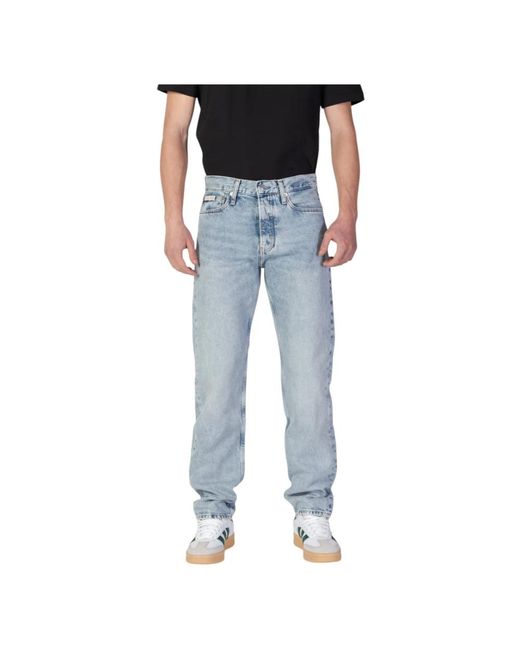 Calvin Klein Blue Straight Fit Jeans for men