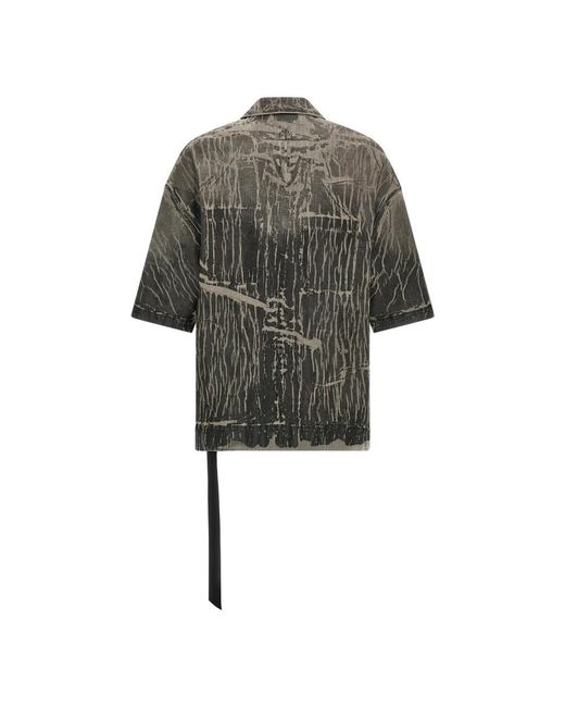 Rick Owens Gray Denim Shirts for men
