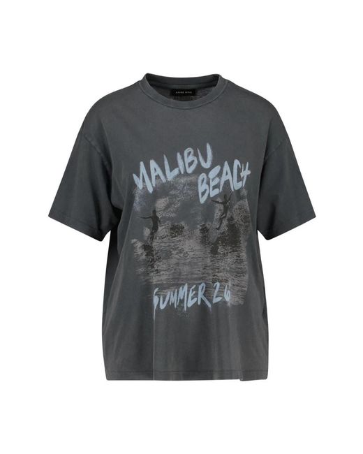 Anine Bing Cade Tee in het Black voor heren