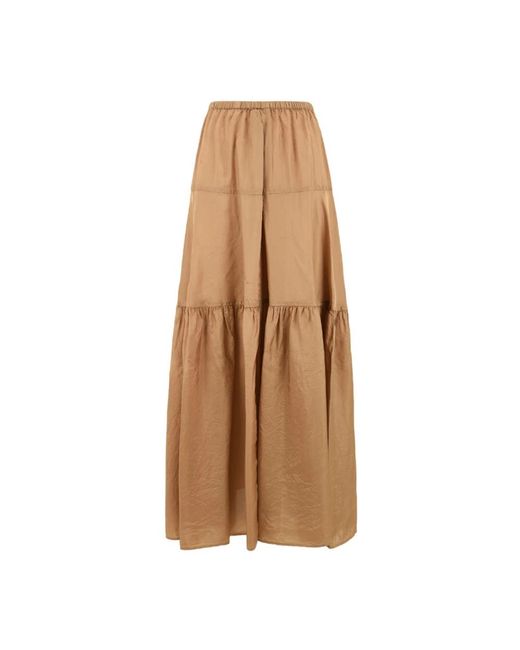 Aspesi Brown Maxi Skirts