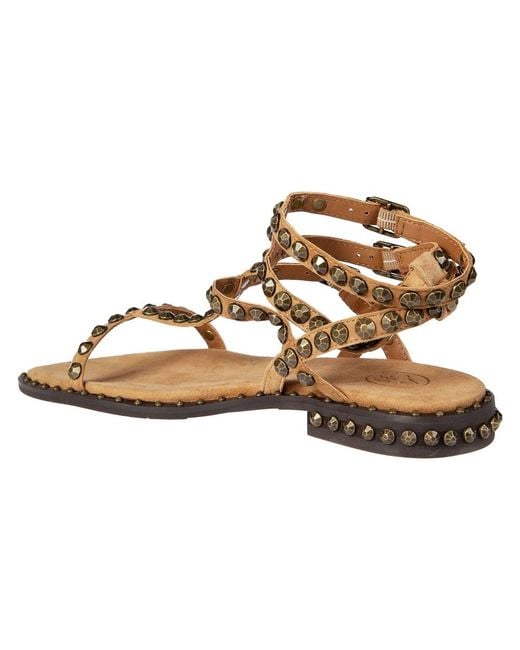 Ash Metallic Flat Sandals