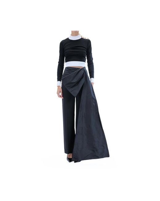 Karl Lagerfeld Blue Wide Trousers