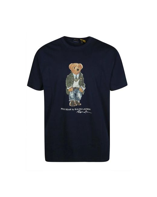 Ralph Lauren Bären-print t-shirt in Blue für Herren