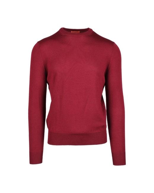 Ballantyne Red Round-Neck Knitwear for men