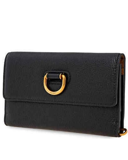 Burberry Black Eleganter lederkartenhalter