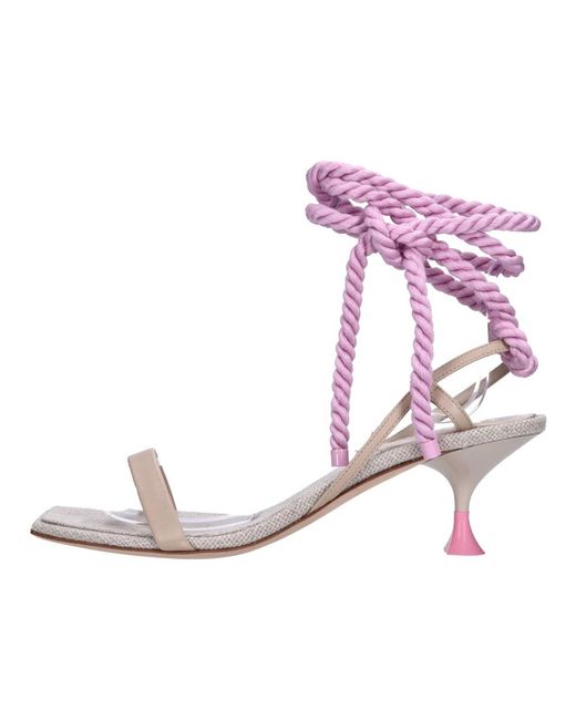 3Juin Pink High Heel Sandals