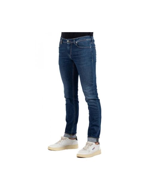 Slim-Fit Jeans Re-hash de hombre de color Blue