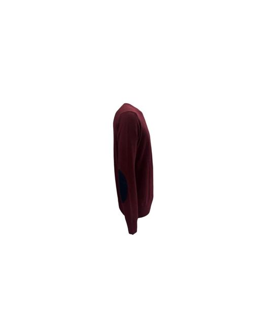La Martina Purple Round-Neck Knitwear for men
