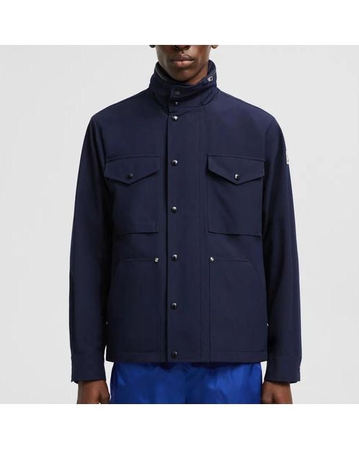 Moncler Blue Light Jackets for men