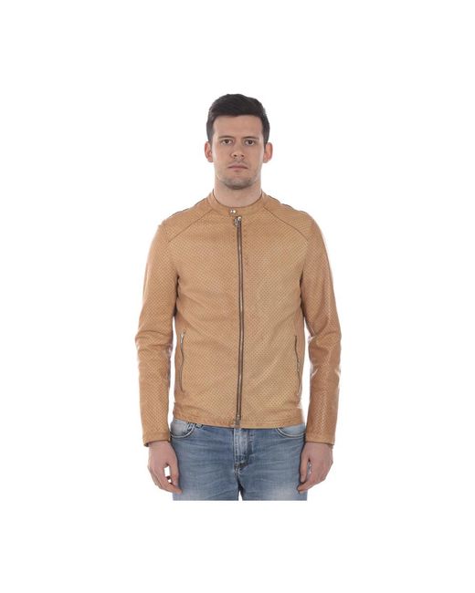 Daniele Alessandrini Natural Leather Jackets for men