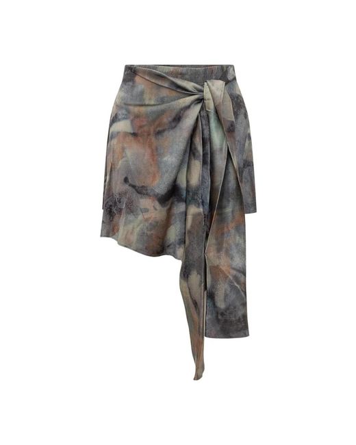 DIESEL Gray Short Skirts