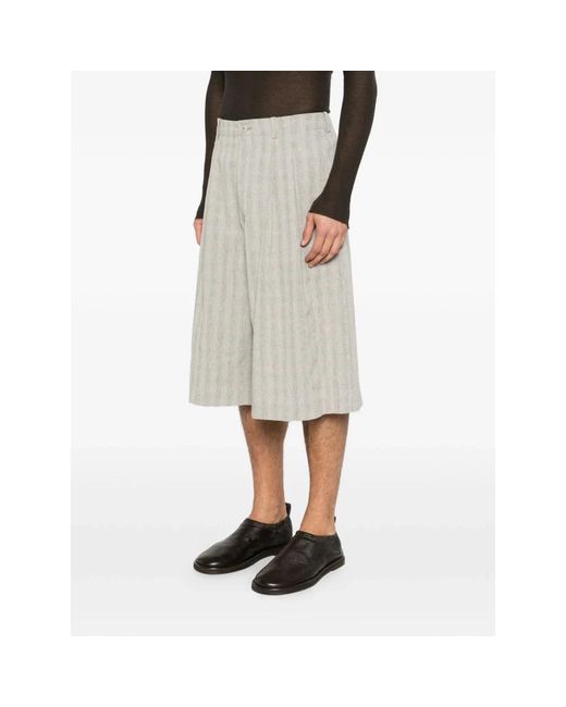 Our Legacy Gray Long Shorts for men