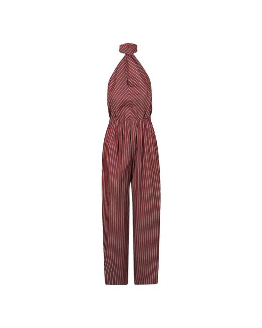 ANDAMANE Amber Backless Jumpsuit in het Red