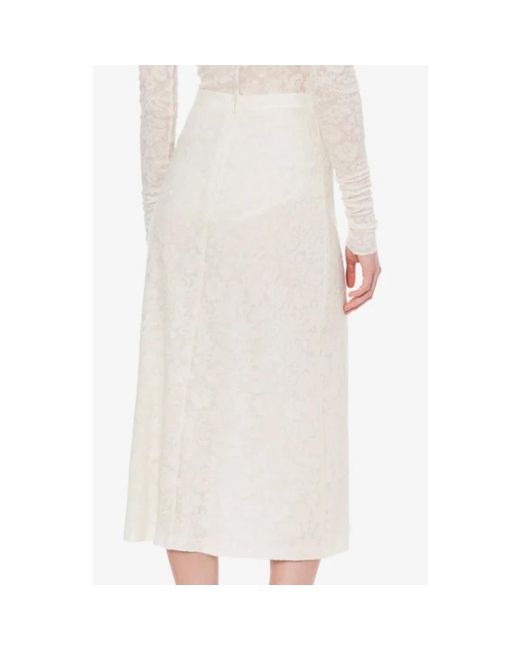 Philosophy Di Lorenzo Serafini White Midi Skirts