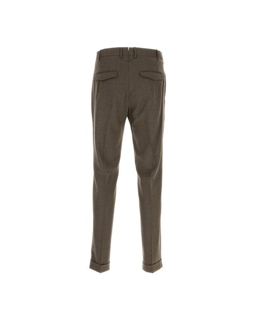 PT Torino Gray Slim-Fit Trousers for men
