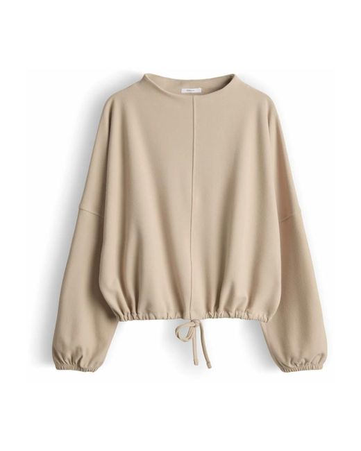 Opus Rondhals Pullover in het Natural