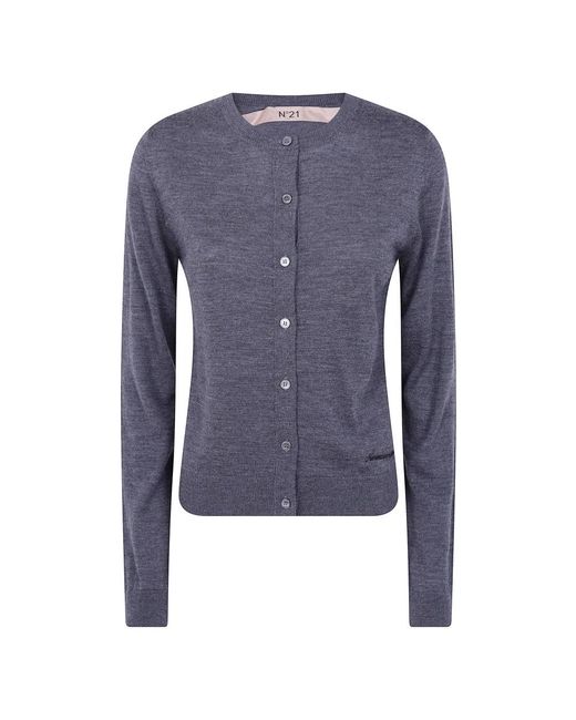 N°21 Klassieke Cardigan in het Blue