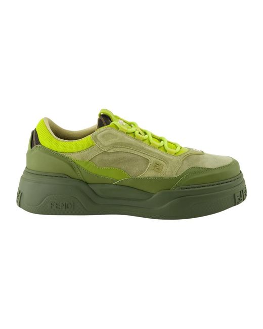 Fendi Force Sneakers in Green für Herren
