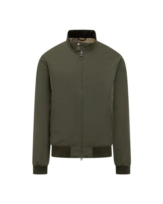 Barbour Jassen ,Groen ,Leer Royston Casual Jacket in het Green voor heren