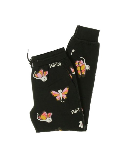 RIPNDIP Black Sweatpants for men