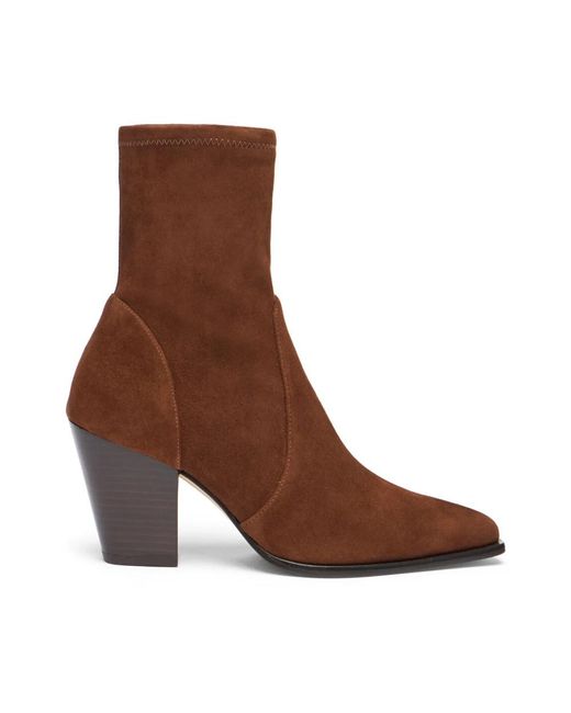 Stuart Weitzman Brown Jolene Bootie