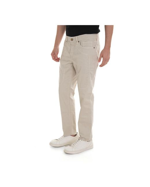 Jeckerson Natural Slim-Fit Trousers for men