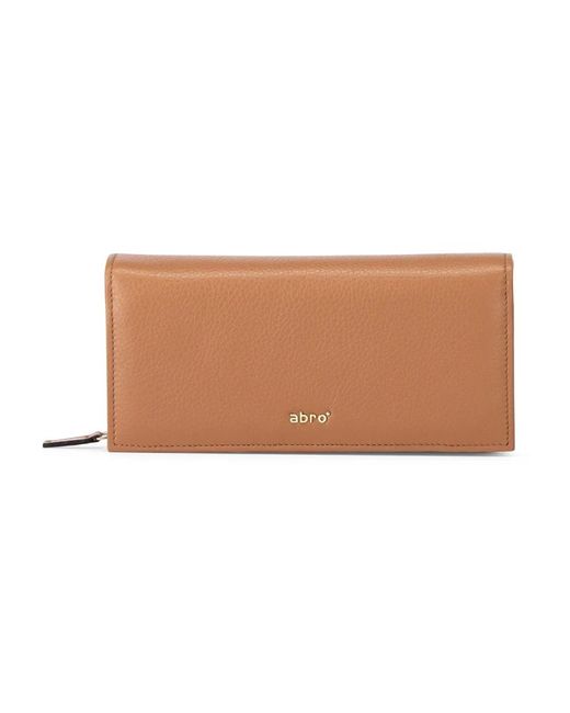 Abro⁺ Accessoires ,Bruin ,Leer Leren Portemonnee & Kaarthouder Set in het Brown