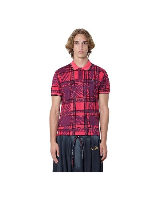 Vivienne Westwood Red Polo Shirts for men