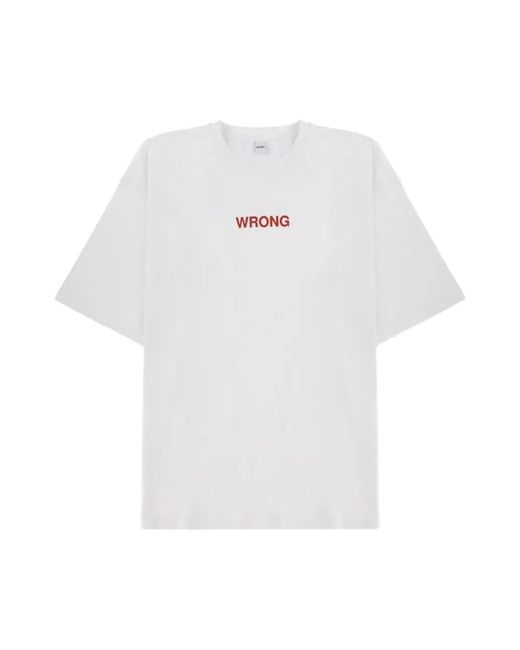 Aspesi Tops ,Wit ,T-Shirt Wrong in het White voor heren