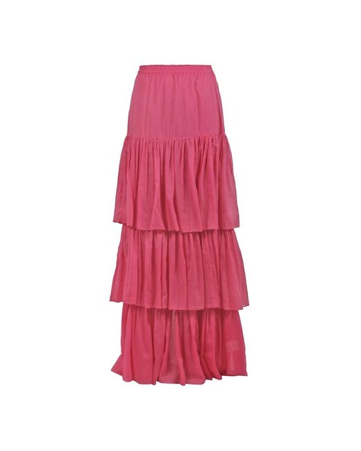 Jucca Pink Maxi Skirts