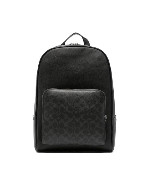 COACH Black Backpacks for men