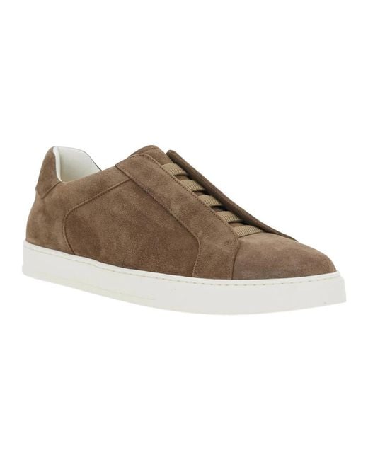 Doucal's Brown Sneakers for men