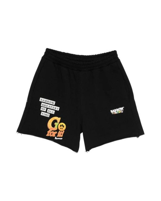 Barrow Black Casual Shorts for men