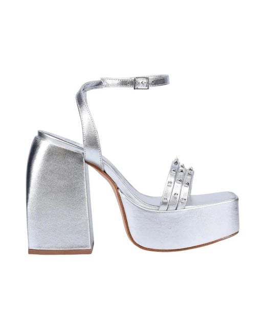 SCHUTZ SHOES White High Heel Sandals