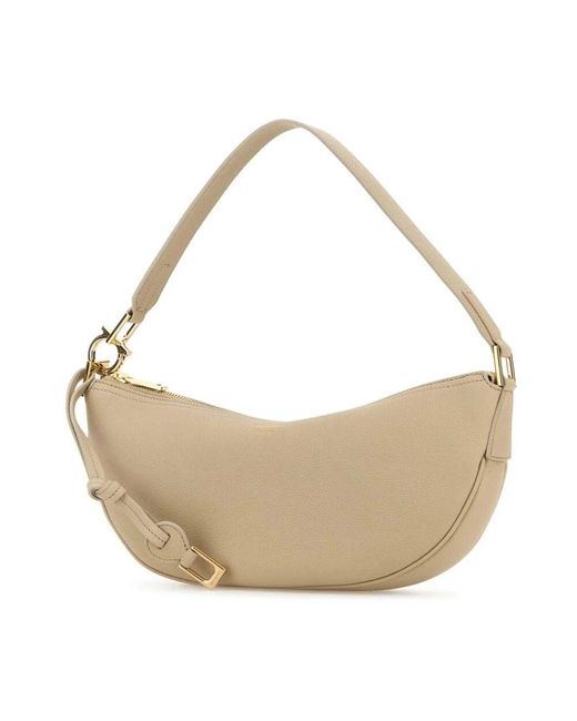 Ferragamo Natural Leder schultertasche