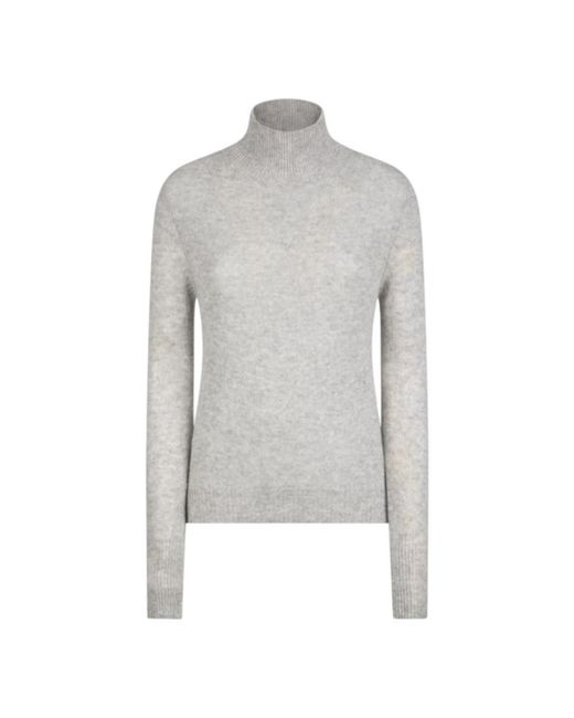 Dondup Truien & Vesten ,Grijs ,Wol Slim-Fit Polo Neck Jumper in het Gray
