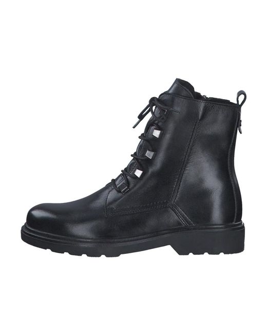 Lace-Up Boots Marco Tozzi de color Black