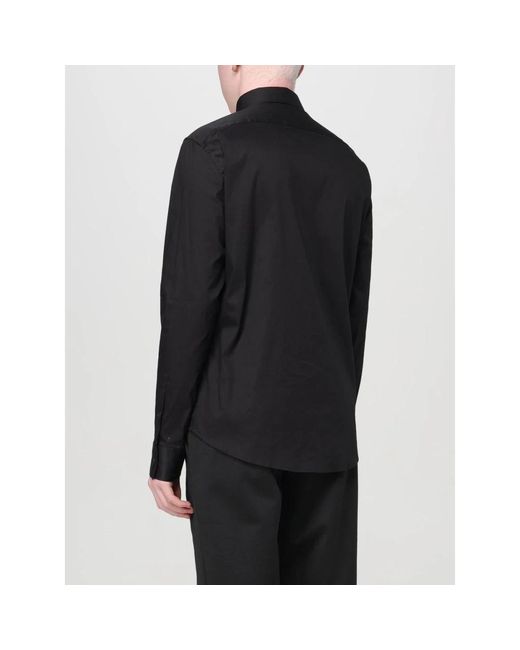 Emporio Armani Black Casual Shirts for men