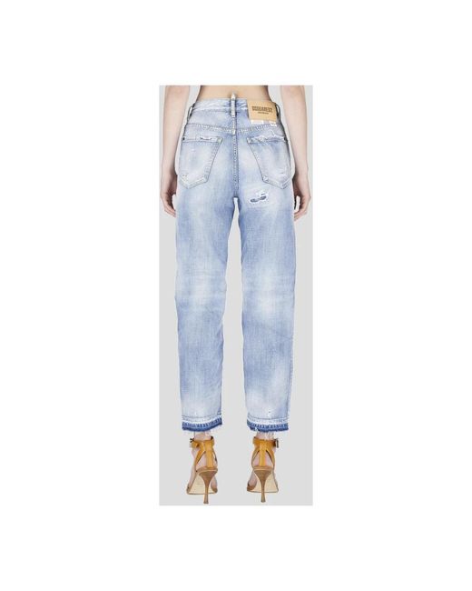 DSquared² Blue Straight Jeans