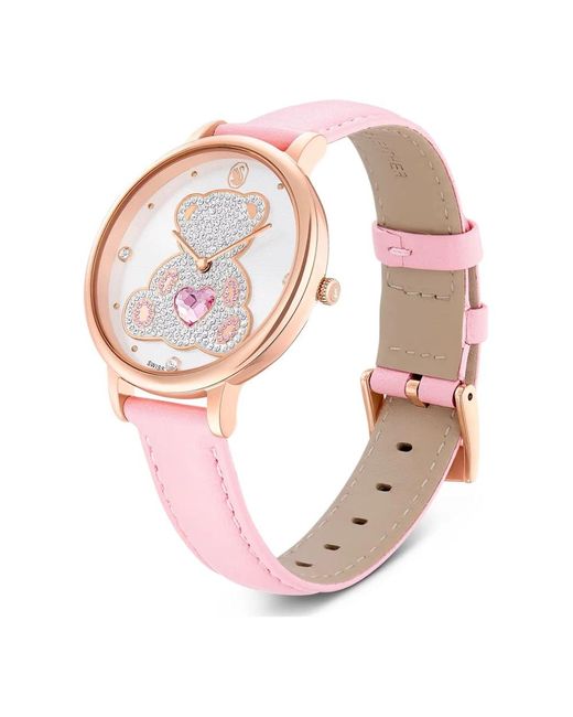 Swarovski Pink Teddy Watch