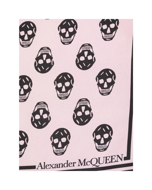 Alexander McQueen Purple Silky Scarves