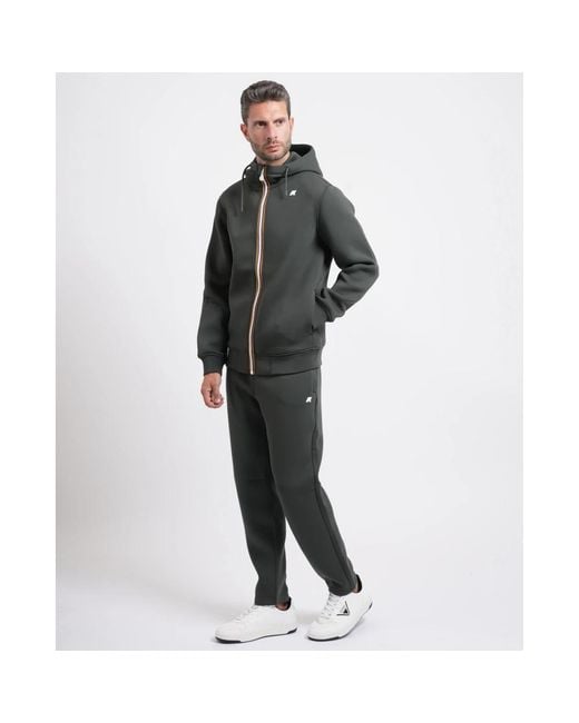 K-Way Gray Zip-Throughs for men