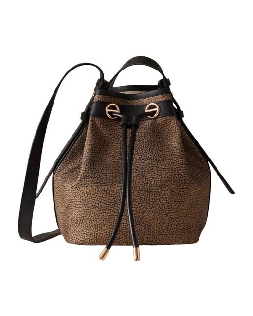 Borbonese Brown Bucket Bags