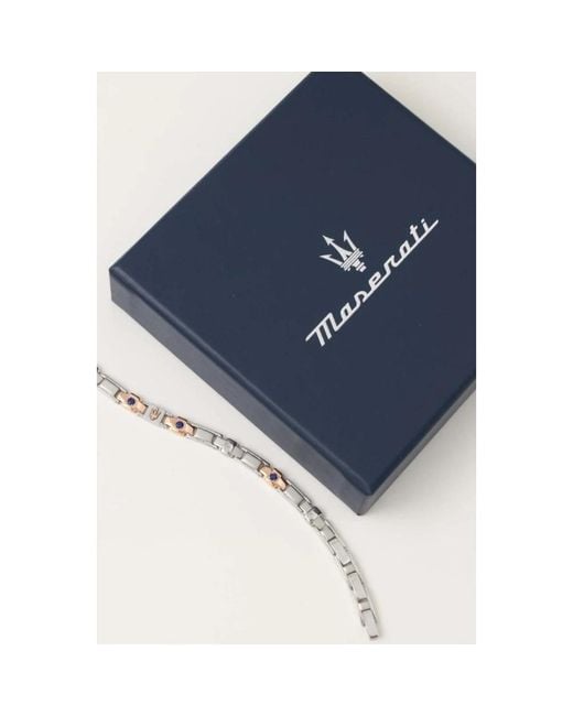 Bracelets Maserati de hombre de color Metallic