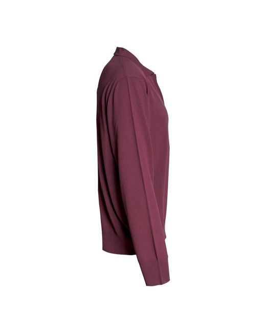 Roberto Collina Purple V-Neck Knitwear for men